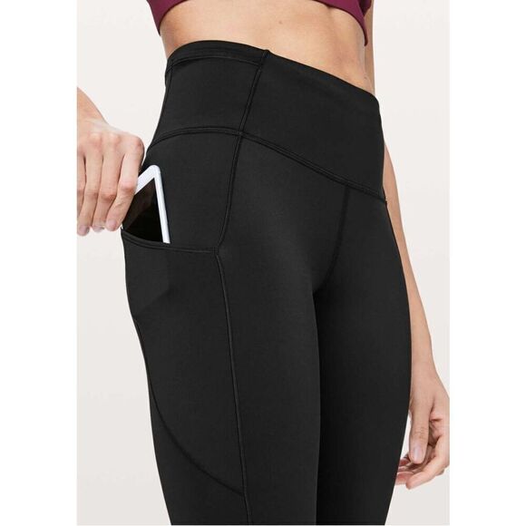Lululemon Fast & Free 7/8 Tight II Non-Reflective Nulux 25" In Black - Picture 5 of 13